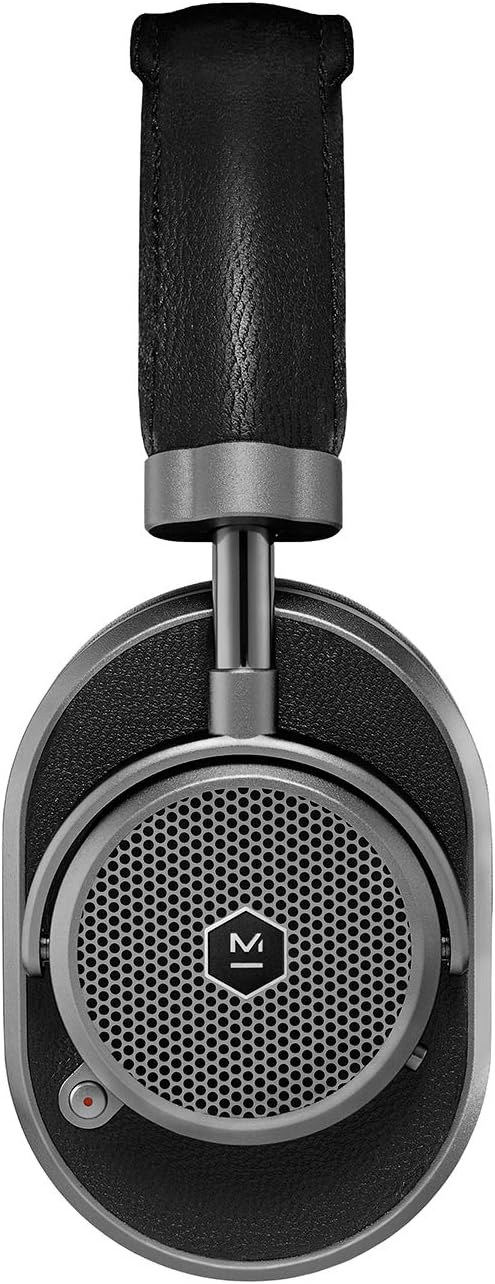 Master & Dynamic MW65 Noise Cancelling Over-Ear Headphones - Black Leather/Gunmetal (New)