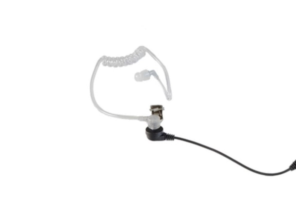 Milicom Acoustic Tube Smart 2-In-1 Single EarPhone/PTT Headset - Black (New)