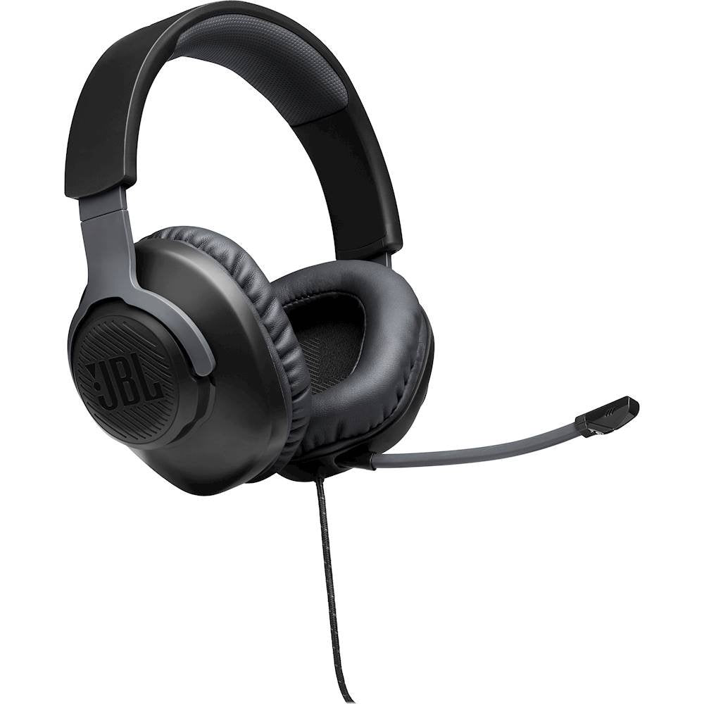 JBL Quantum 100 Wired Over-Ear Gaming Multi Platform Headphones - Black (New)