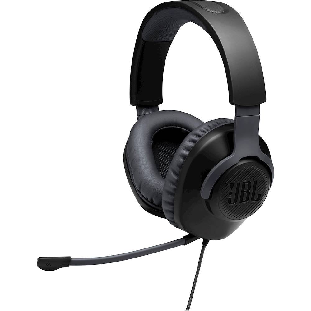 JBL Quantum 100 Wired Over-Ear Gaming Multi Platform Headphones - Black (New)