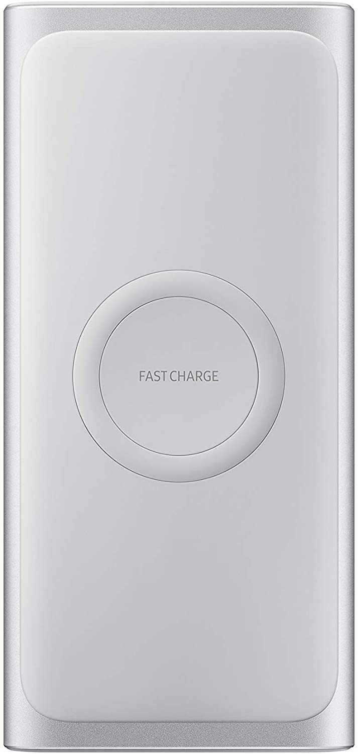 SAMSUNG 10,000mAh Super Fast 25W Portable Wireless Charger Battery - Silver