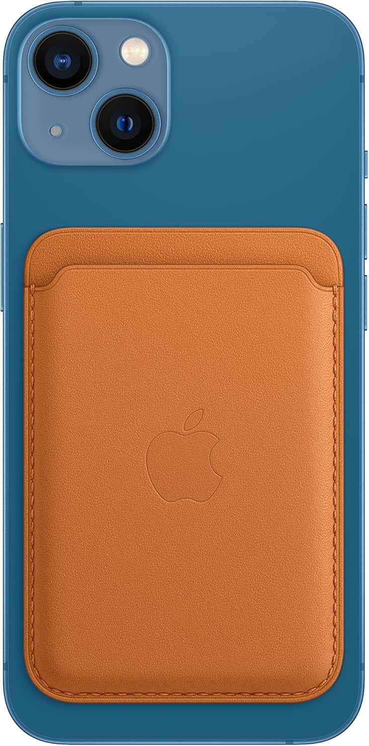 Apple iPhone Leather Wallet with MagSafe (2021) - Golden Brown (New)