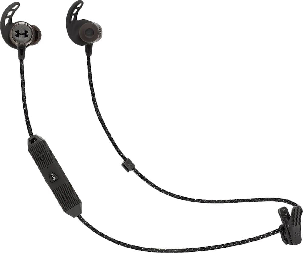 JBL Under Armour Sport React In-Ear Wireless Earbuds - Black (Certified Refurbished)