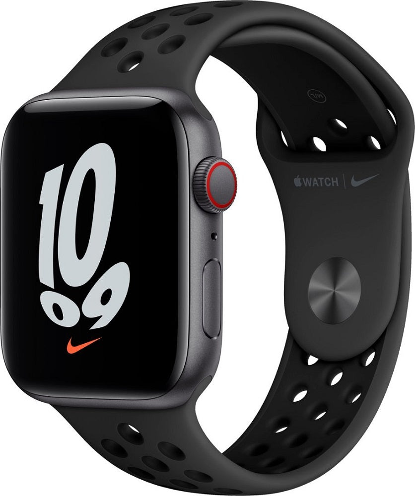 Apple Watch Nike+ Series SE 1st Gen (2020) 44mm GPS + Cellular - Space Gray Case Anthracite & Black Sport Band (New)
