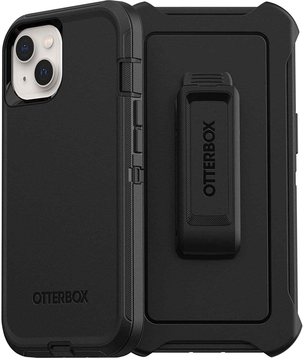 OtterBox DEFENDER SERIES Case & Holster for Apple iPhone 13 - Black (New)