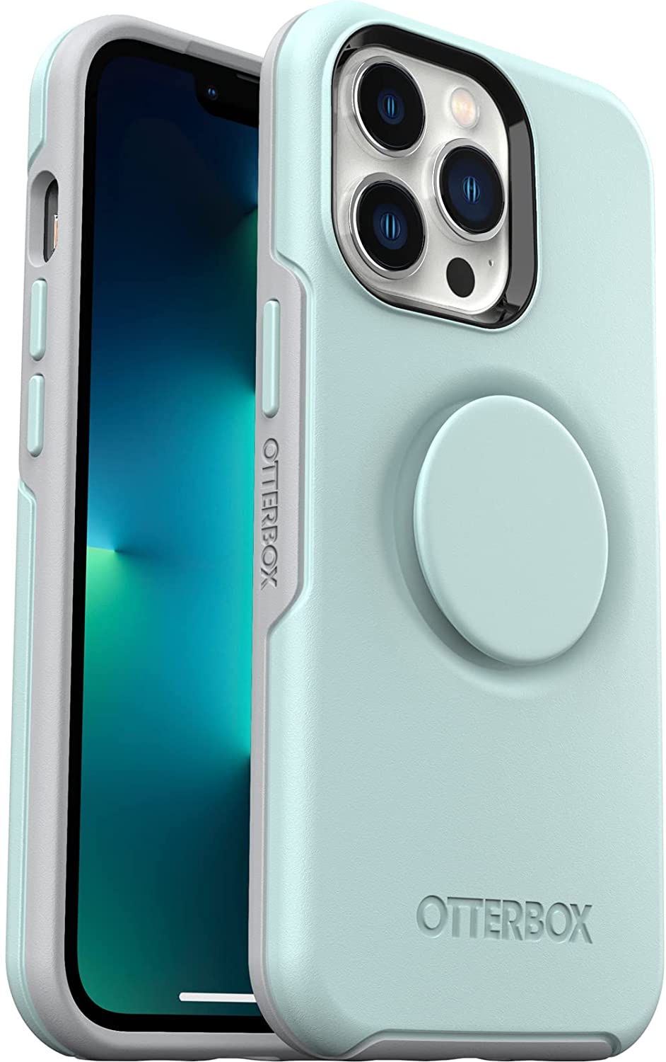 OtterBox + Pop Case for Apple iPhone 13 Pro - Tranquil Waters Light Teal