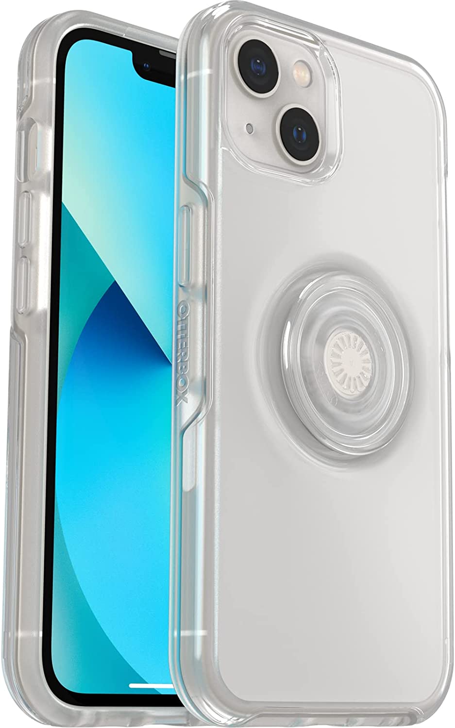 OtterBox + POP Antimicrobial Case for Apple iPhone 13 - Clear (Certified Refurbished)