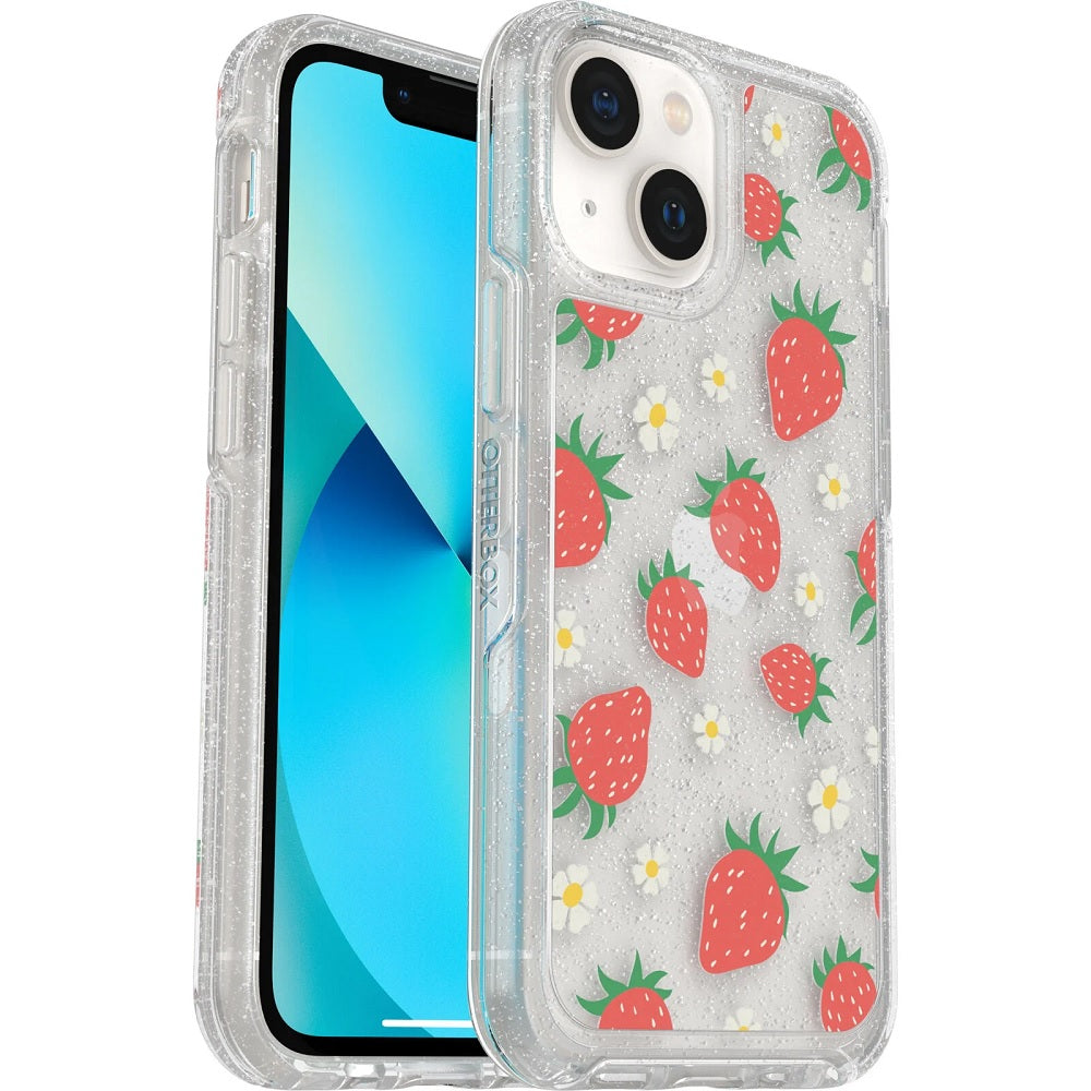 OtterBox SYMMETRY SERIES Antimicrobial Case for Apple iPhone 13 Mini - Strawbaby (New)