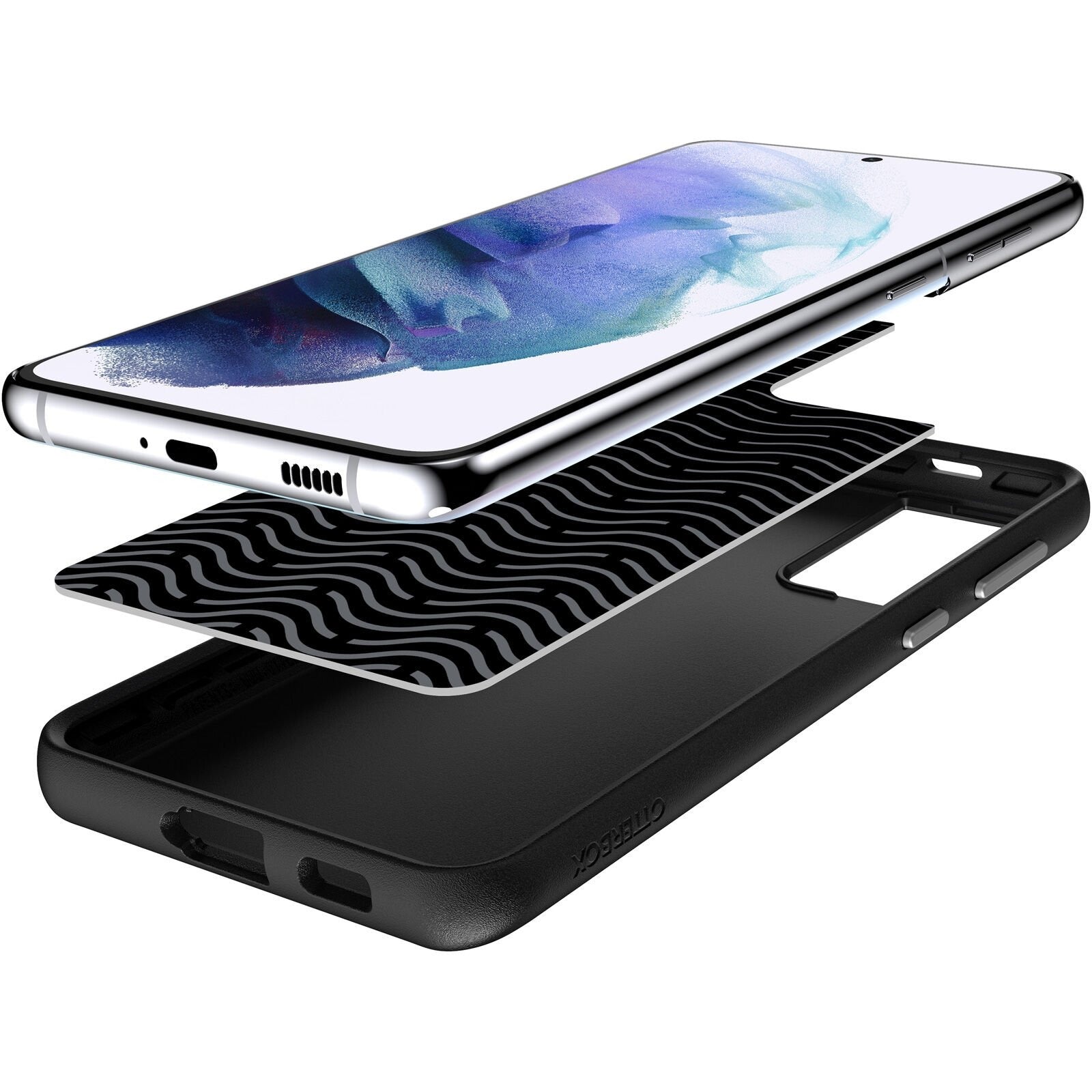 OtterBox EASY GRIP Case for Samsung Galaxy S21+ 5G - Squid Ink (New)