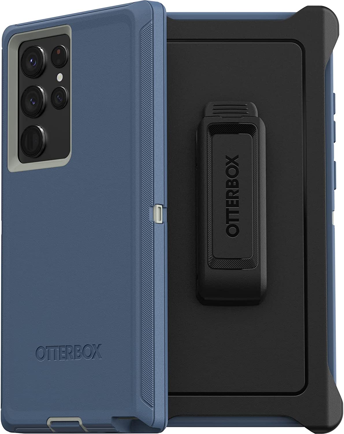 OtterBox DEFENDER SERIES Case & Holster for Galaxy S22 Ultra - Fort Blue (New)