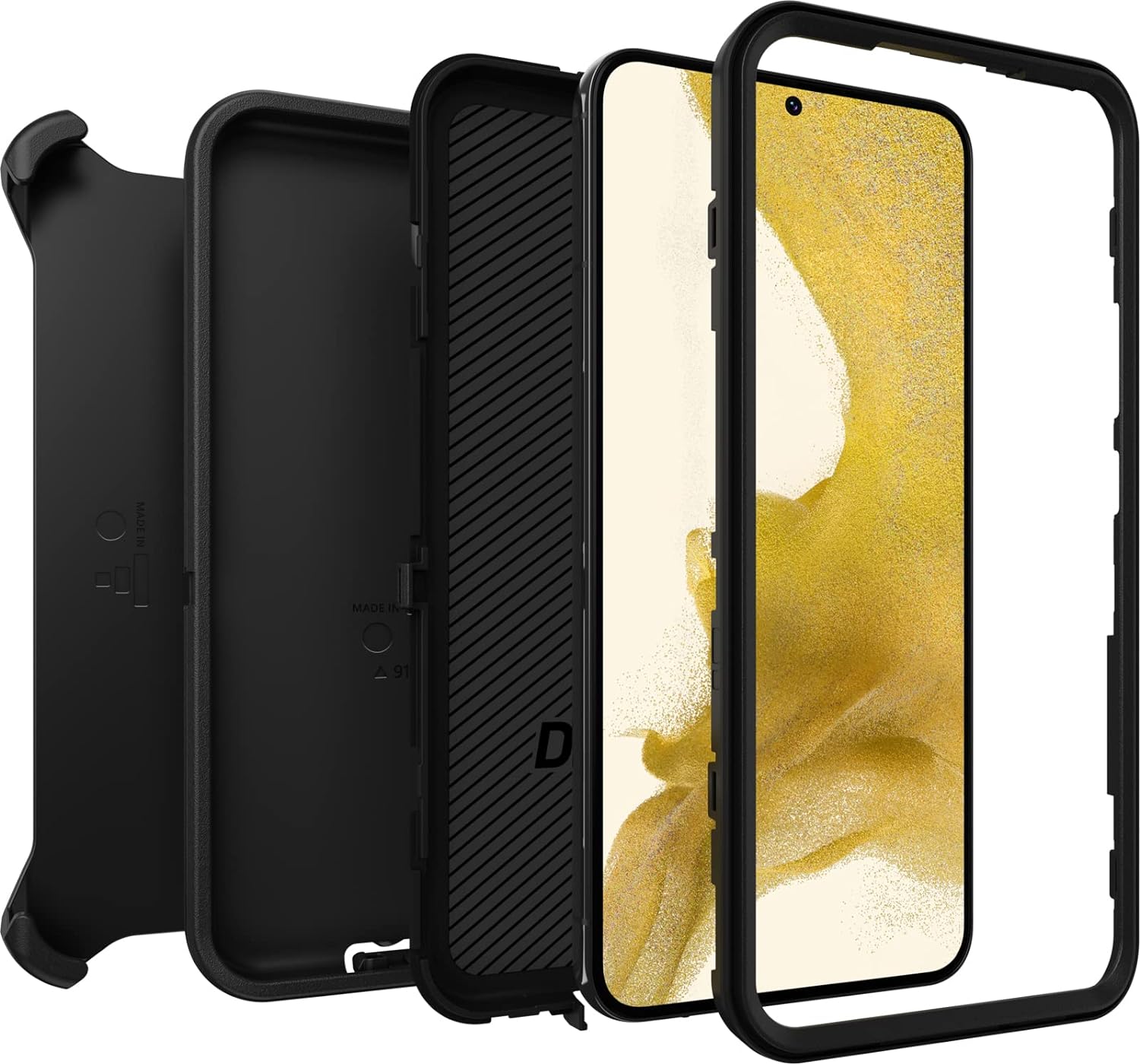 OtterBox DEFENDER SERIES case for Galaxy S22+ - Black (77-86361)