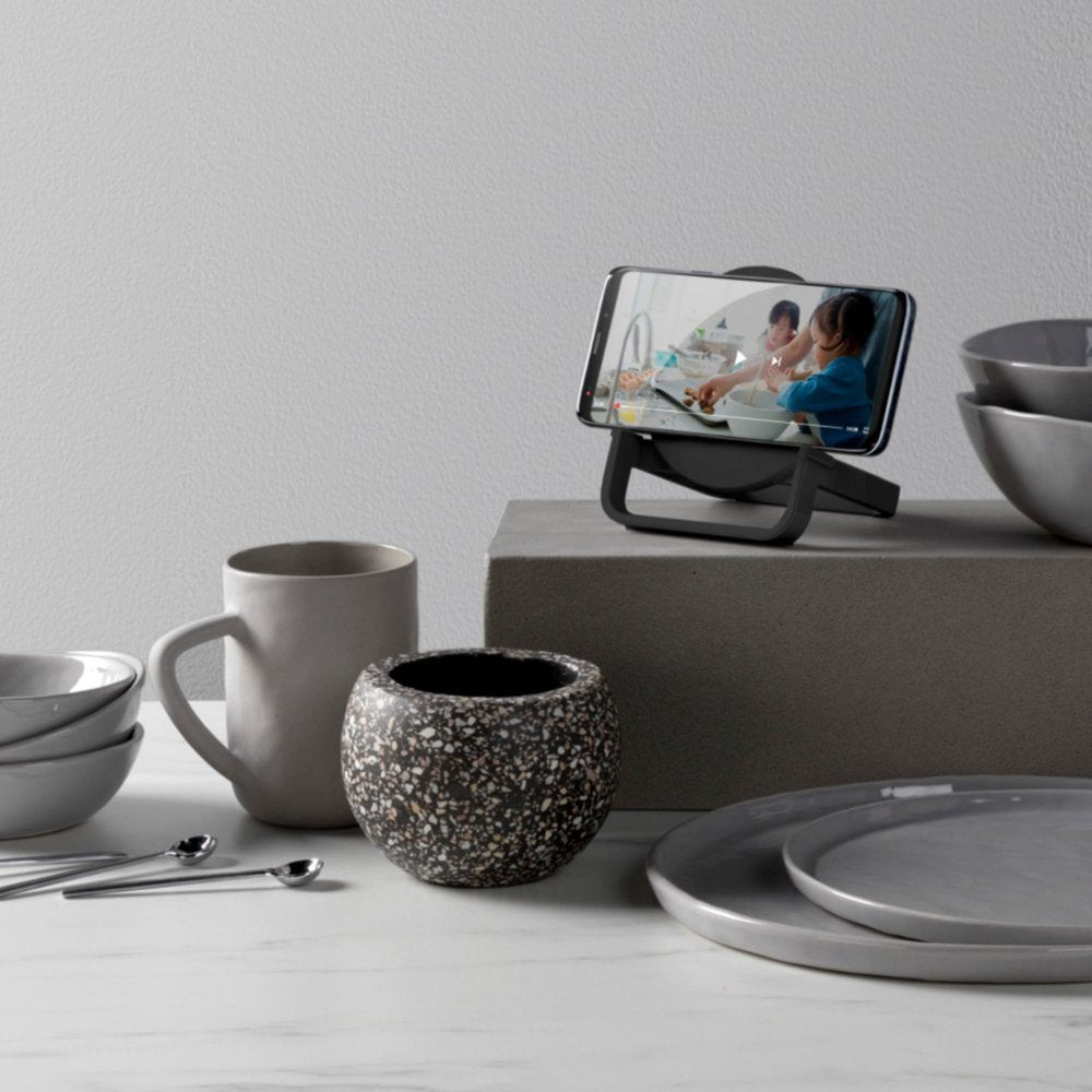 Belkin 10W Quick Wireless Charger and Bluetooth Speaker Stand - Black (New)