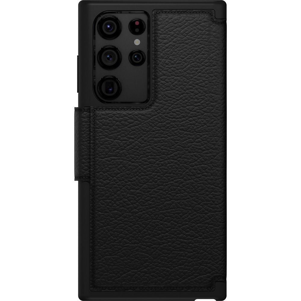 OtterBox STRADA SERIES Folio Case for Galaxy S22 Ultra 5G - Shadow Black (New)