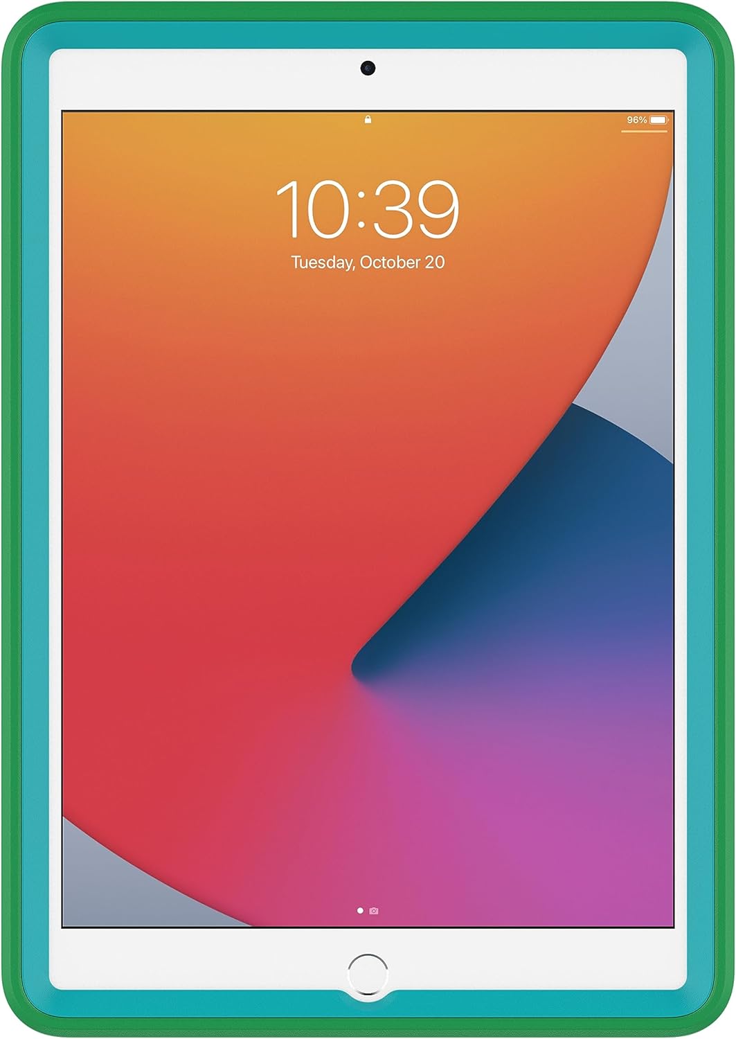 OtterBox Kids EasyGrab Tablet Case for iPad (7th - 9th gen) - Curious Green (Certified Refurbished)