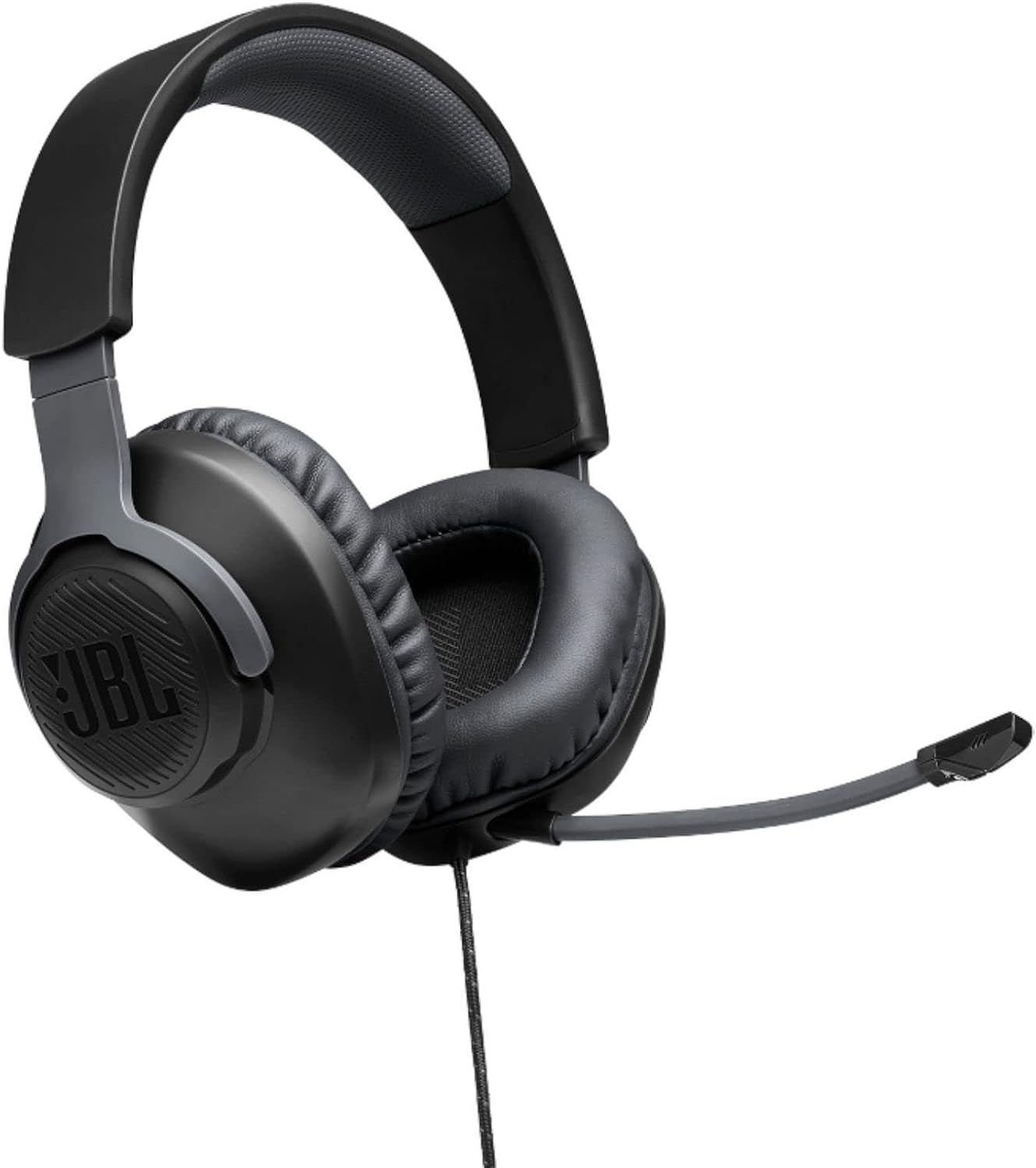 JBL Free WFH Wired Over-Ear Headset with Detachable Mic - Black (New)
