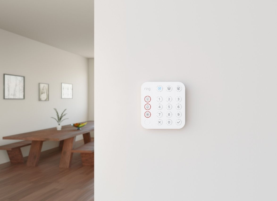 Ring Alarm Keypad (2nd Gen) w/Adapter - White (New)
