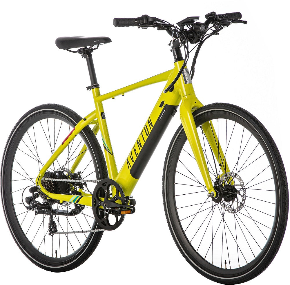 Aventon Soltera 7-Speed Step-Over Ebike w/40 Mile Max Range - Large - Citrine (New, Open Box) (New)