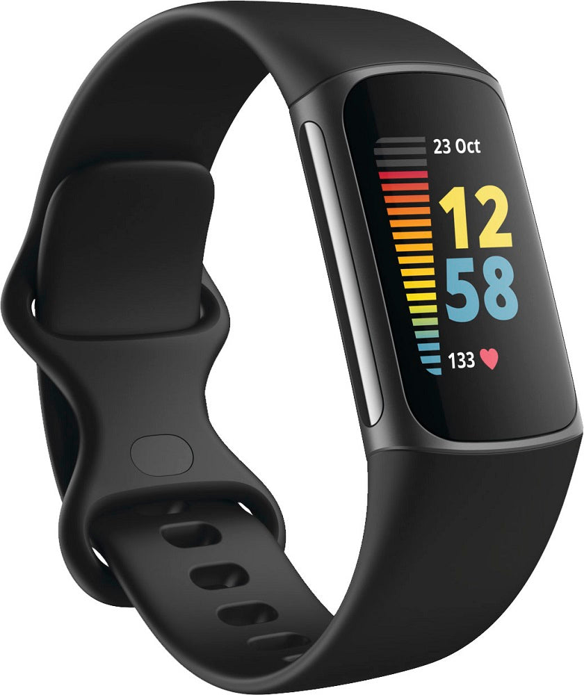 Fitbit Charge 5 Fitness Tracker - Graphite (Renewed)
