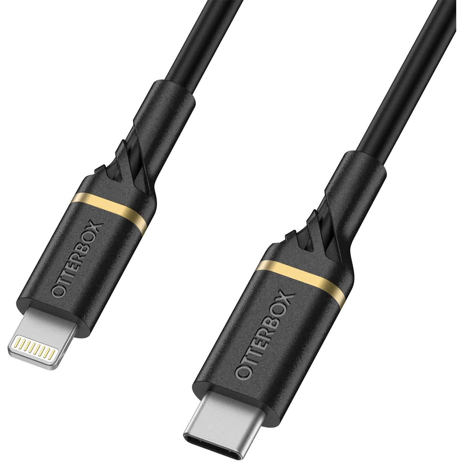 OtterBox Lightning to USB-C Fast Charge 2M/6.6ft Cable - Black Shimmer (New)