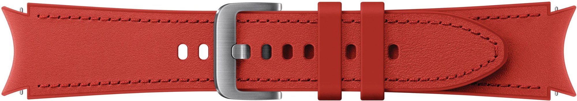 Samsung Hybrid Leather Watch Band Strap Small/Medium for Galaxy Watch 4 - Red (New)
