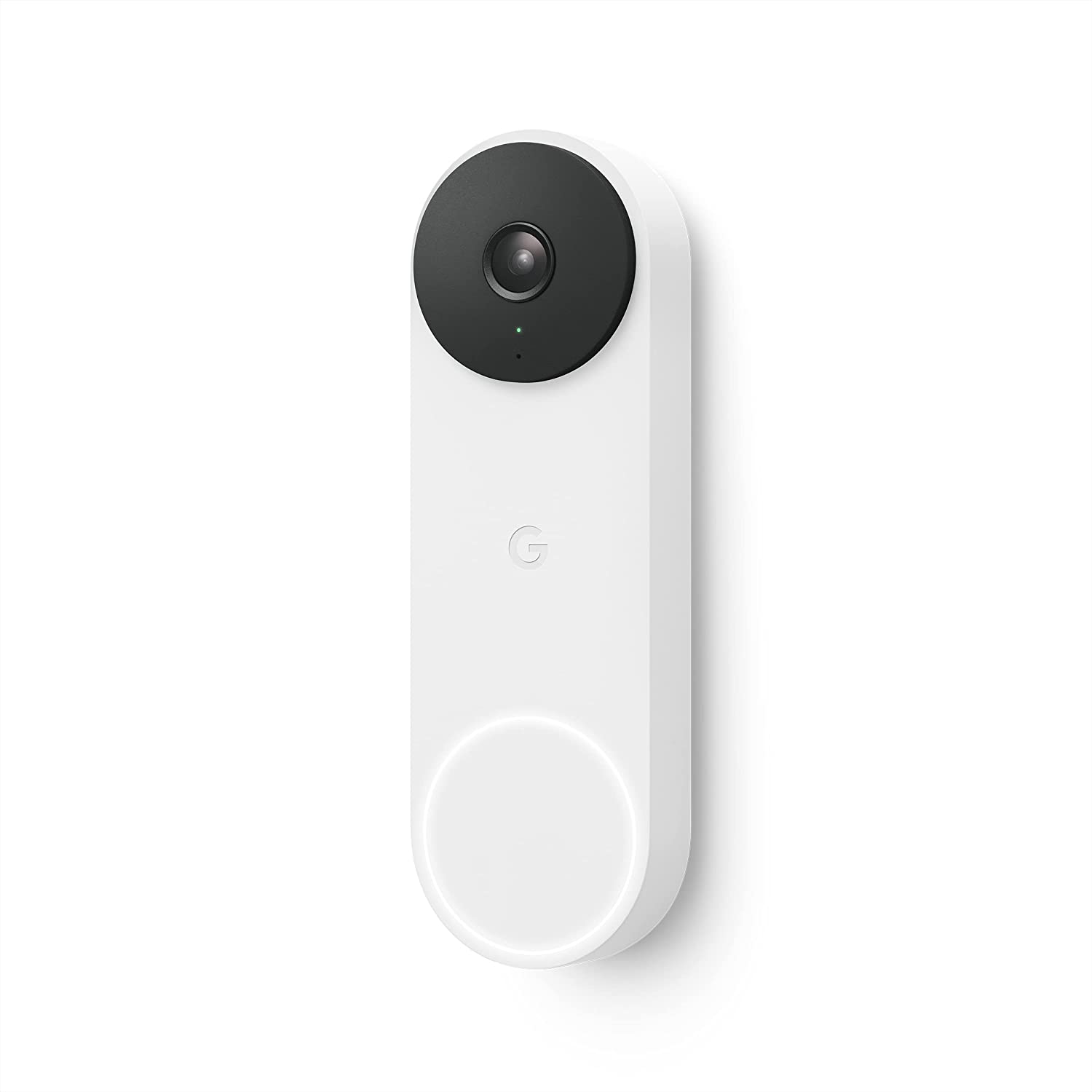 Google Nest Doorbell (Wired, 2nd Gen) Video Doorbell Security Camera 720p - Snow