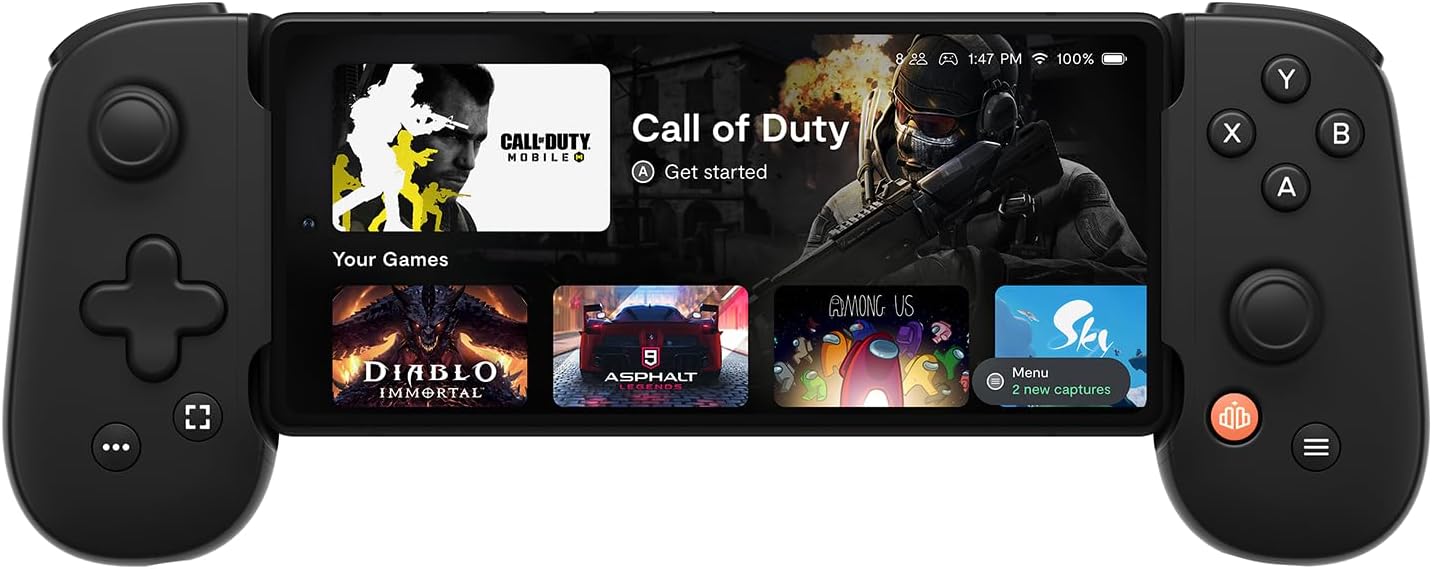 Backbone One Mobile Gaming Controller for Android with Bundle - Black (New)