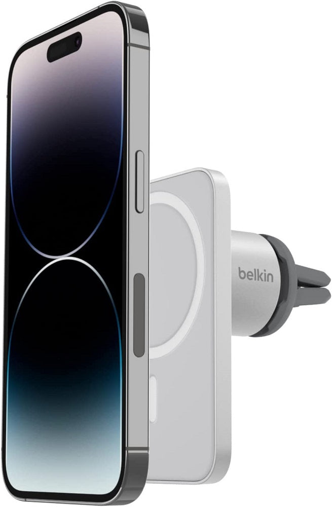 Belkin MagSafe Vent Mount Pro MagSafe iPhone Mount For Car - Silver (Certified Refurbished)