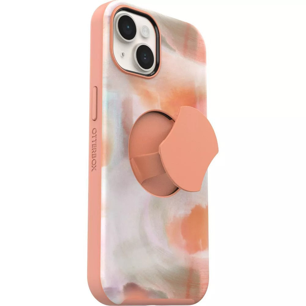 OtterBox OtterGrip SYMMETRY SERIES Case for iPhone 14 and iPhone 13 - Peaches (Renewed)
