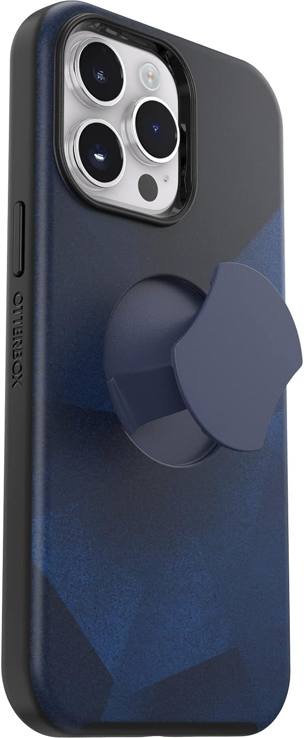 OtterBox OtterGrip SYMMETRY SERIES Case for iPhone 14 Pro - Blue Storm (Blue) (Renewed)