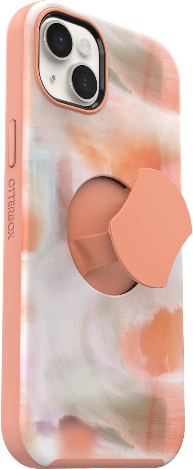 OtterBox OtterGrip SYMMETRY SERIES case for Apple iPhone 14 Plus - Peaches (77-89870) (New)