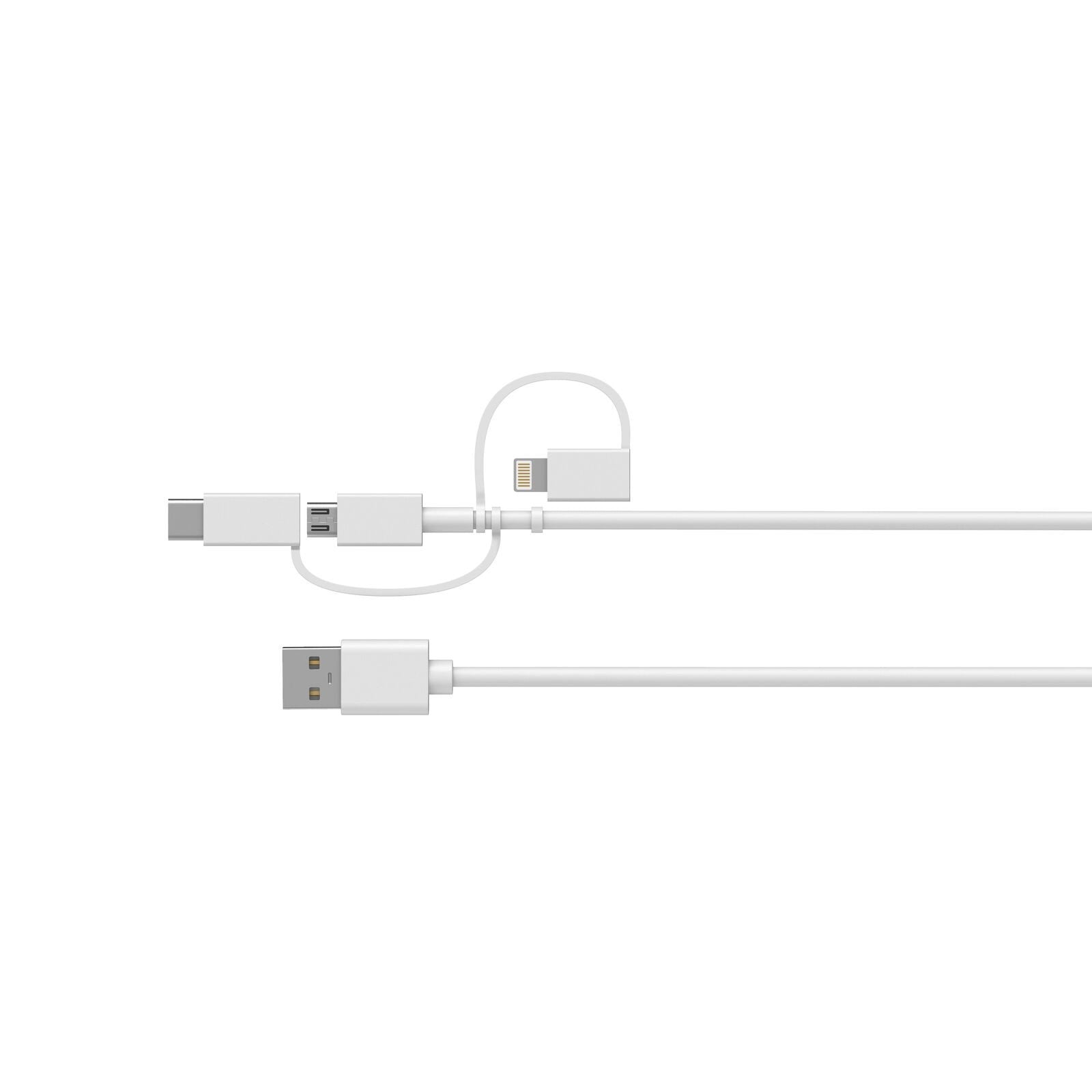 OtterBox Portable Charging Kit 5000 mAh w/3in-1 Cable - White (New)