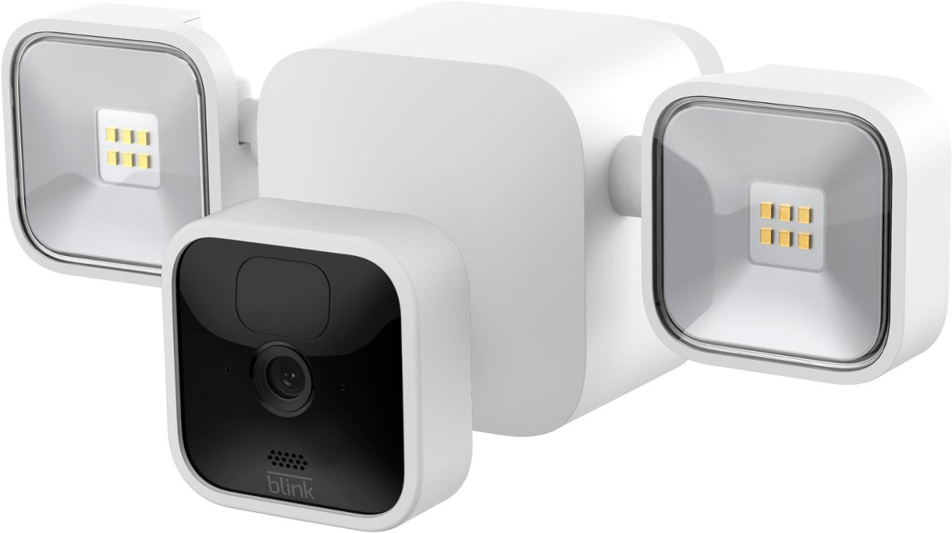 Blink Outdoor Wireless 1080p Security Camera with Floodlight - White (New)