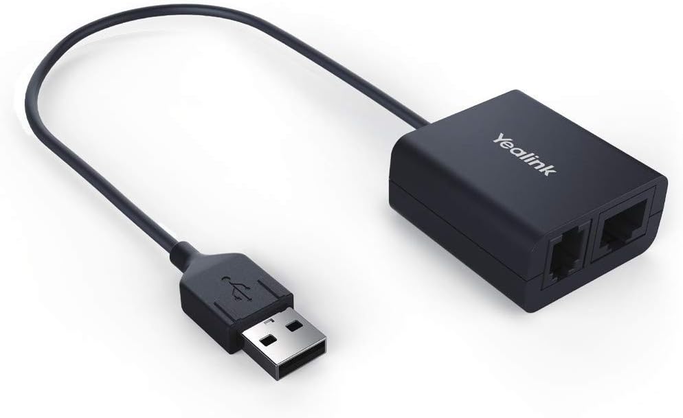 Yealink EHS40 Headset Adapter (EHS40) - Black (Renewed)