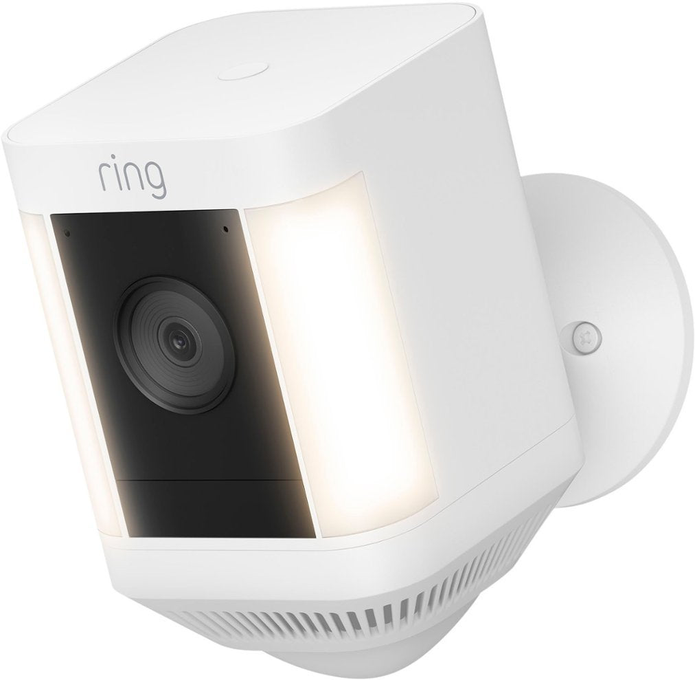 Ring Spotlight Cam Plus Outdoor Wireless Battery Surveillance Camera - White (New)