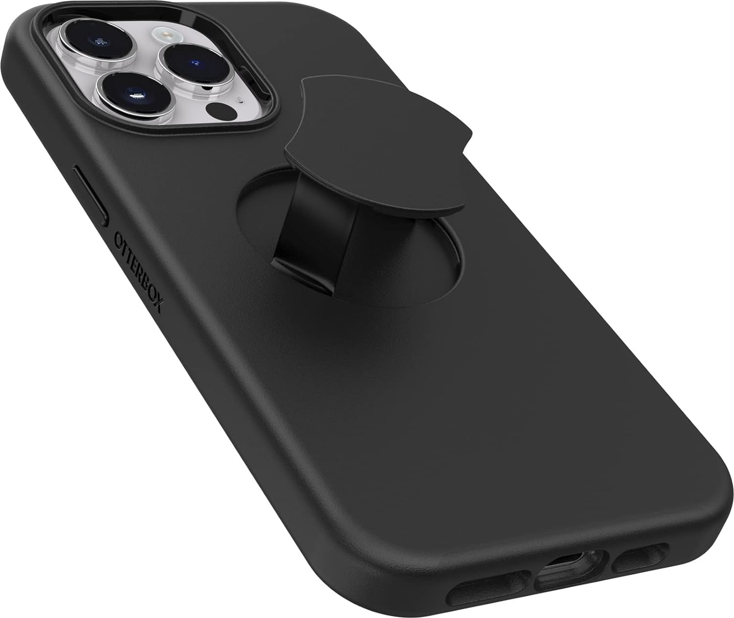 OtterBox OtterGrip SYMMETRY SERIES case w/MagSafe for iPhone 14 Pro - Black (77-89348) (New)
