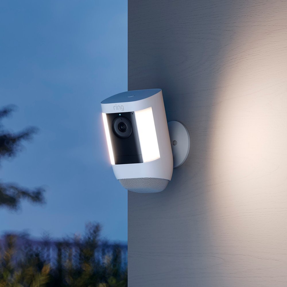 Ring Spotlight Cam Pro Outdoor Wireless 1080p Battery Security Camera - White (New)