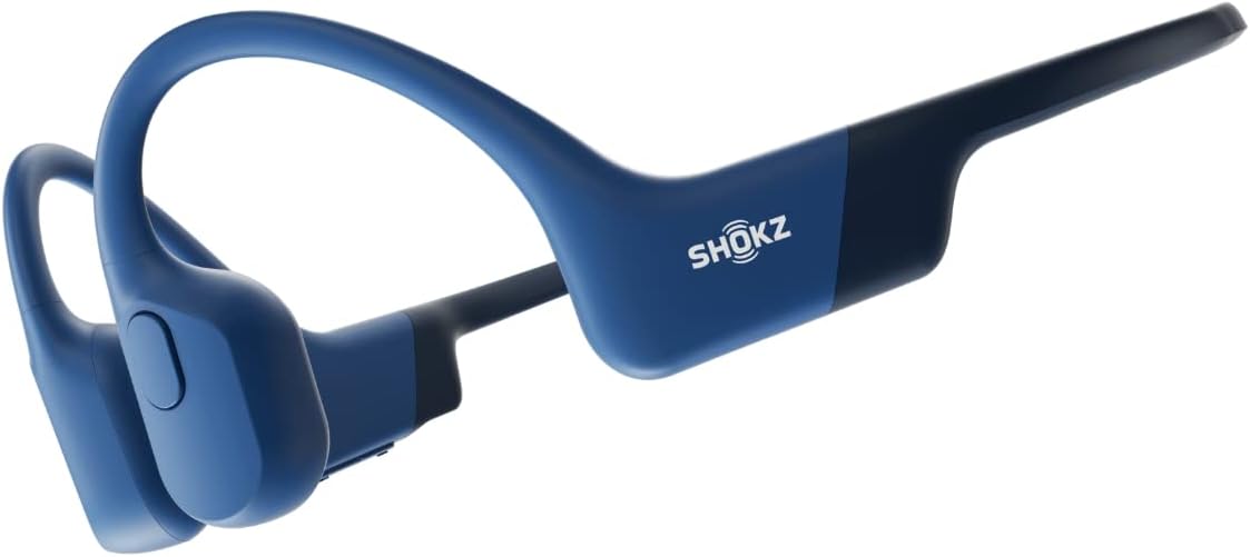 Shokz OpenRun Bone Conduction Open-Ear Endurance Headphones - Blue (New)