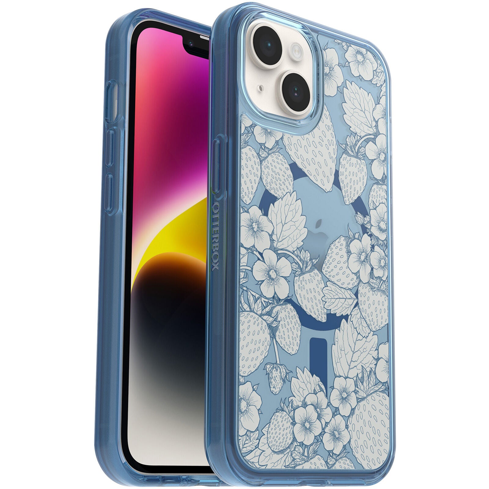OtterBox SYMMETRY SERIES+ MagSafe Case for iPhone 14 - Vintage Strawberry (New)
