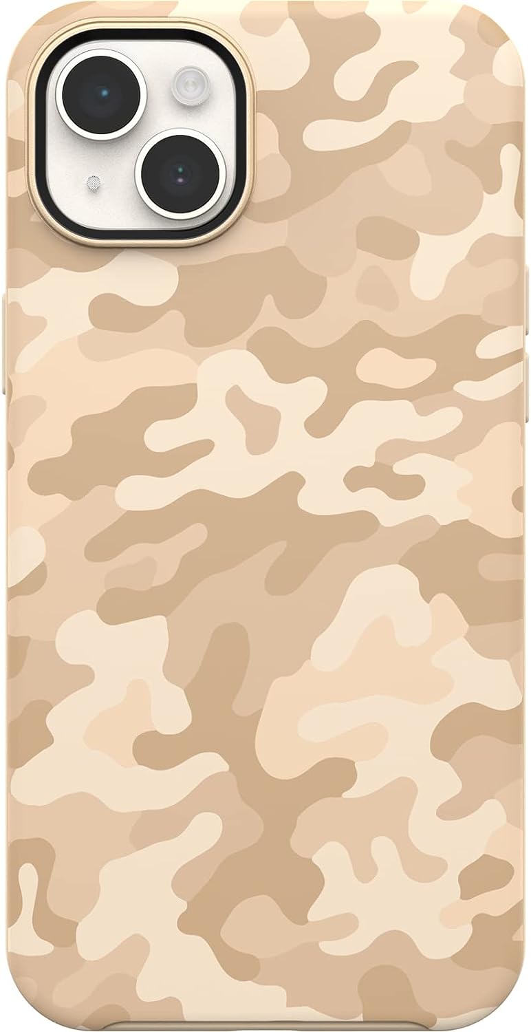 OtterBox SYMMETRY SERIES+ case w/MagSafe for Apple iPhone 14 Plus - Sand Storm Camo (77-91851) (New)