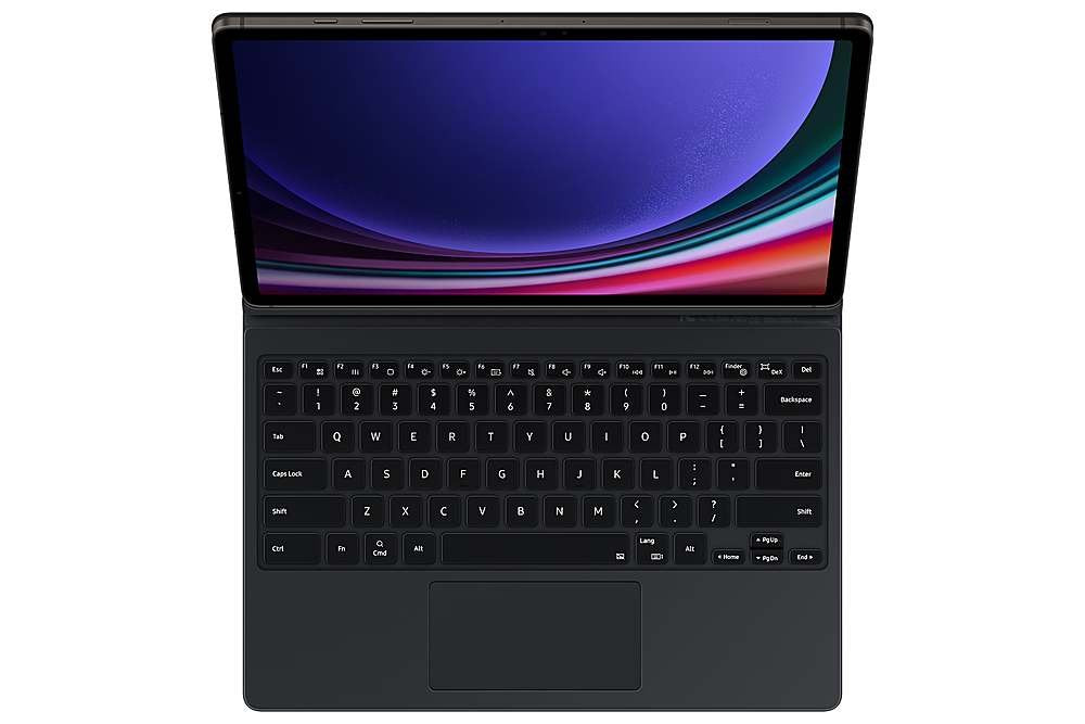 SAMSUNG Galaxy Tab S9+ Book Cover Keyboard Tablet Case - Black (New)
