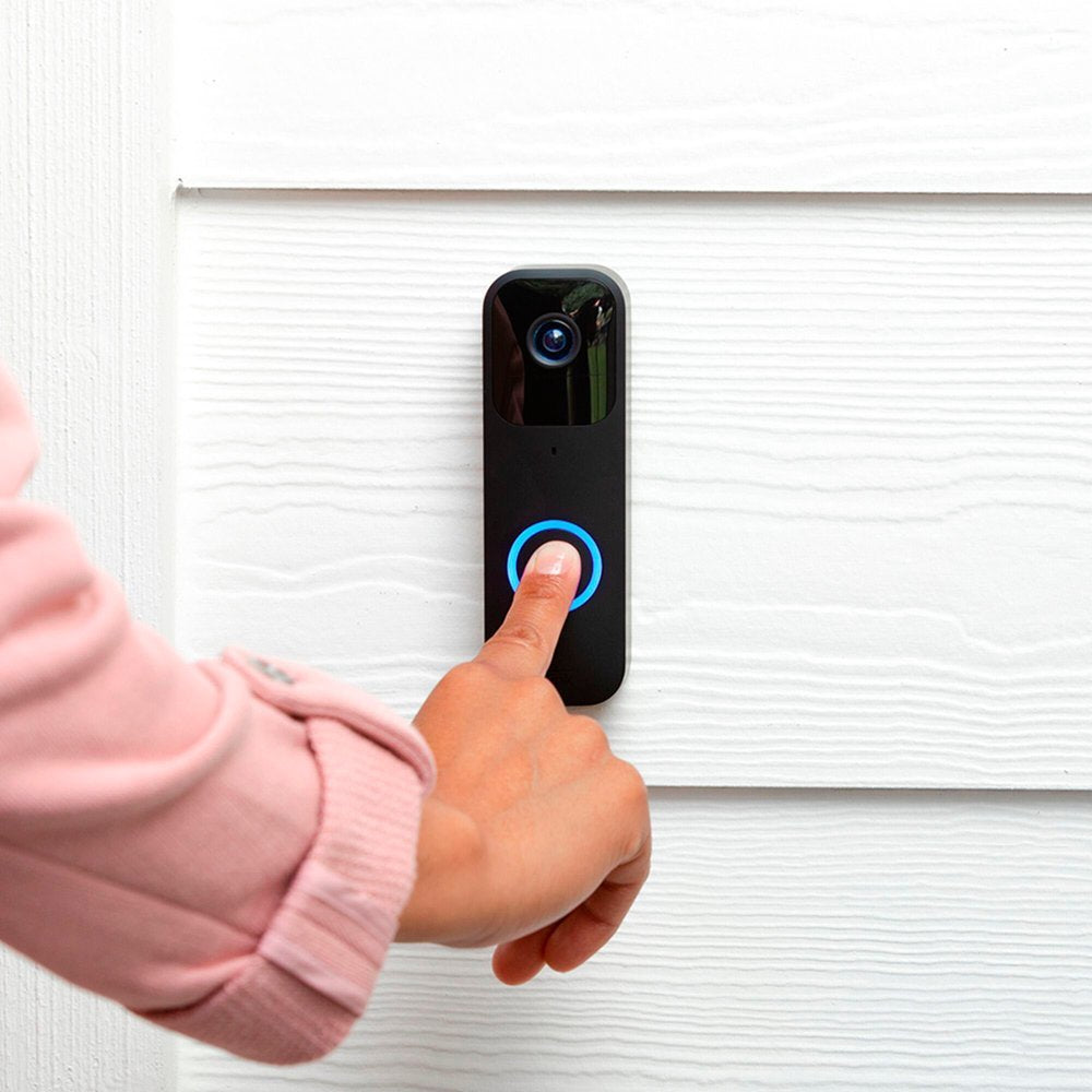 Blink Smart Wifi Video Wired/Battery Operated Doorbell - Black (New)