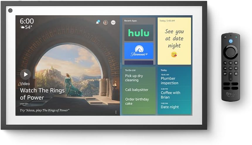 Amazon Echo Show 15 Smart Display with Alexa and Fire TV - Black/White (New)