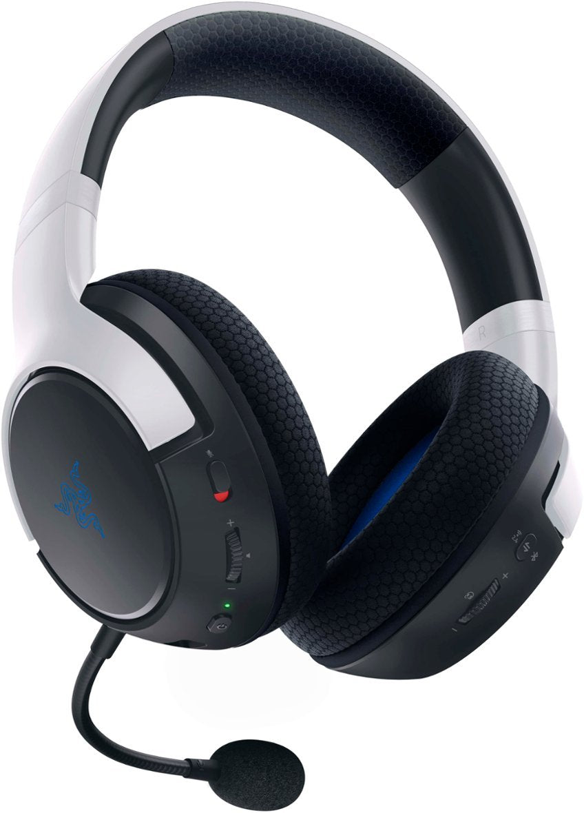 Razer Kaira Dual Wireless Bluetooth Gaming Headset for PS5 & PS4 - White/Black (New)