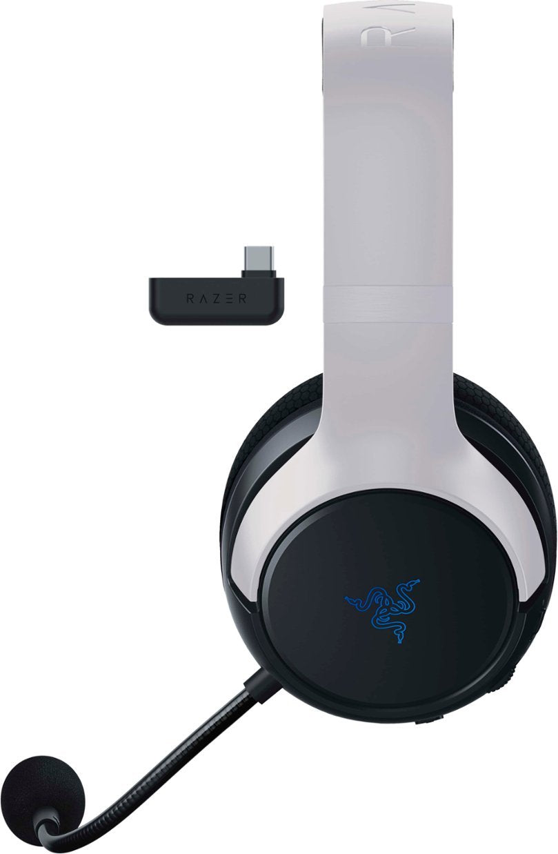 Razer Kaira Dual Wireless Bluetooth Gaming Headset for PS5 & PS4 - White/Black (New)