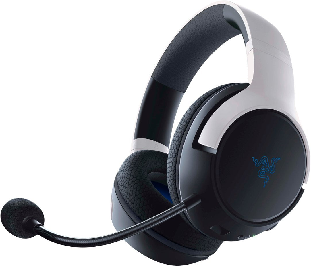 Razer Kaira Dual Wireless Bluetooth Gaming Headset for PS5 & PS4 - White/Black (New)