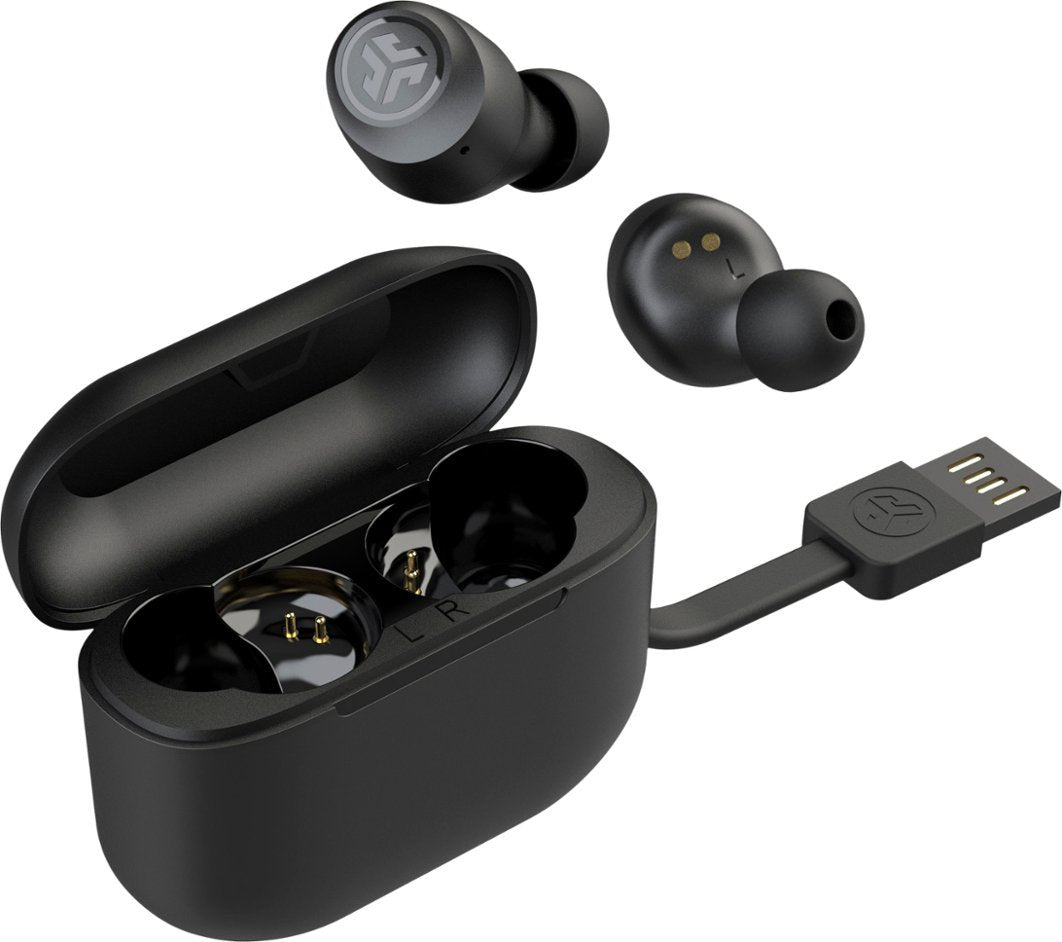 JLab GO Air POP True Wireless Bluetooth In-Ear Headphones - Black (Refurbished)