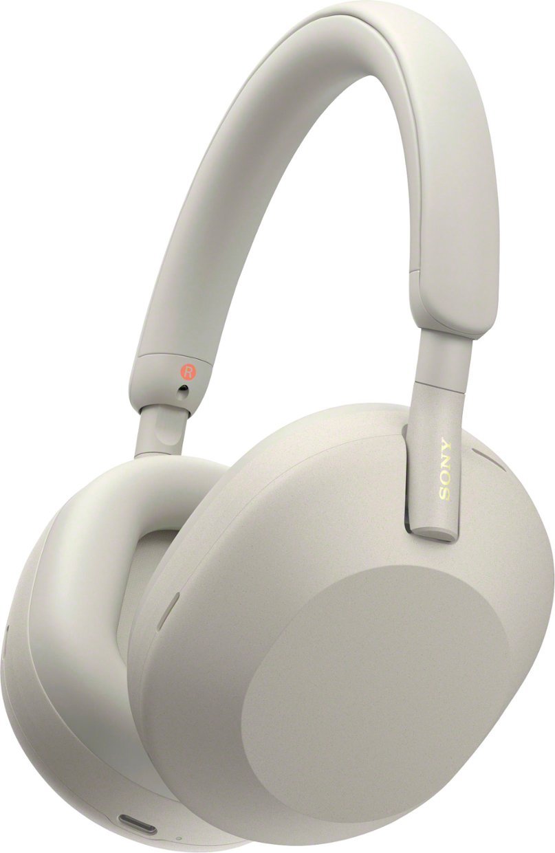 Sony WH1000XM5 Wireless Noise-Canceling Over-the-Ear Headphones - Silver (New)