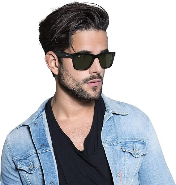 RAY-BAN STORIES WAYFARER Bluetooth Smart Glasses - Shiny Black/Green (New)