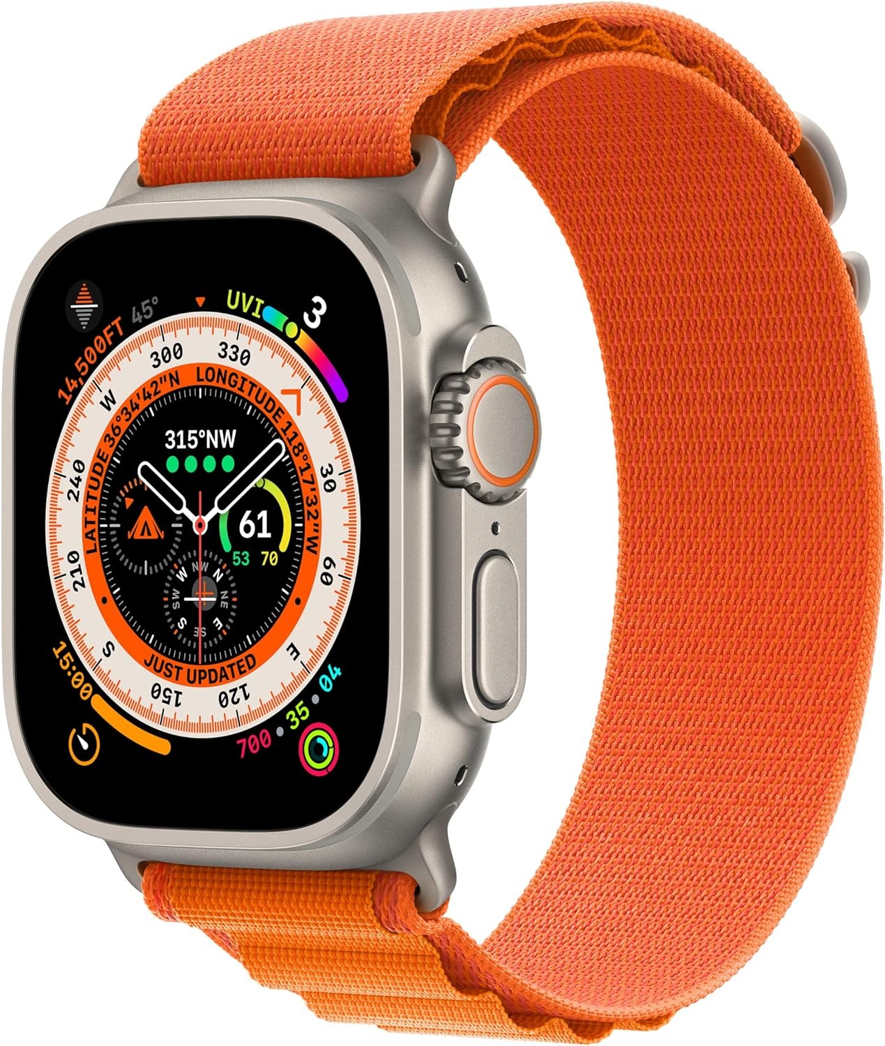 Apple Watch Ultra Band (49mm) Orange Alpine Loop - Small (New)
