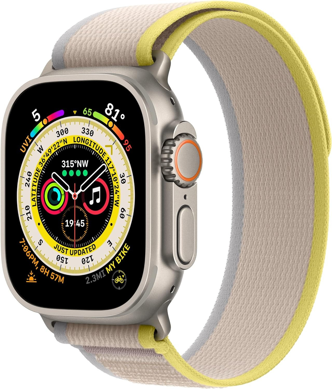 Apple Watch Ultra Yellow/Beige Trail Loop 49mm - S/M (New)